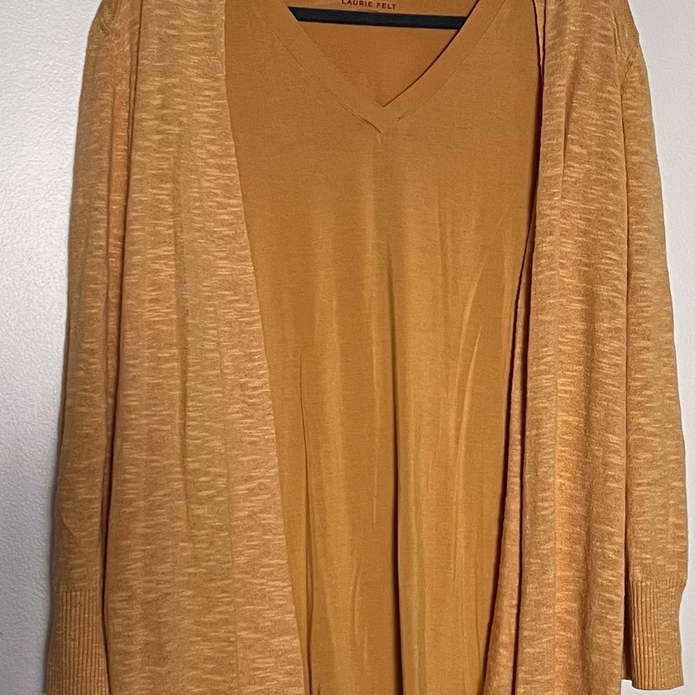 BOGO: Buy Eileen Fisher Cardigan, get a matching Lori Felt Top for free!